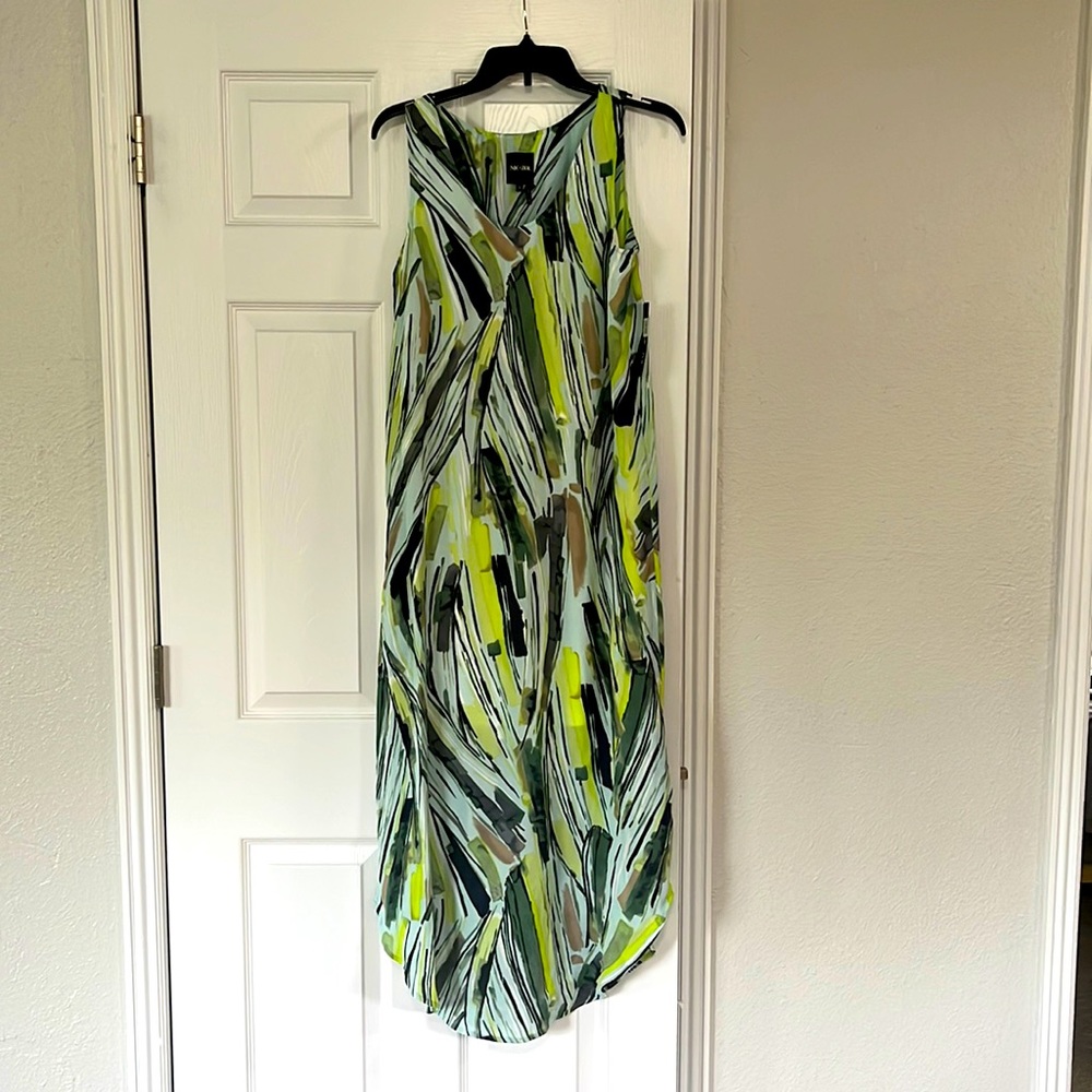 Nic+Zoe, midi dress, blue and green, size small, never worn still with tags!